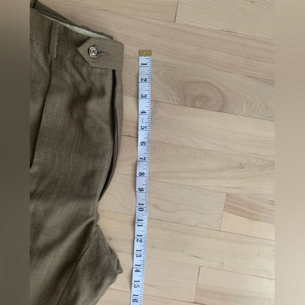 TOMMY HILFIGER Vintage - Pleated Tweed Trousers | Preppy Tailored Pants - Picture 12 of 14